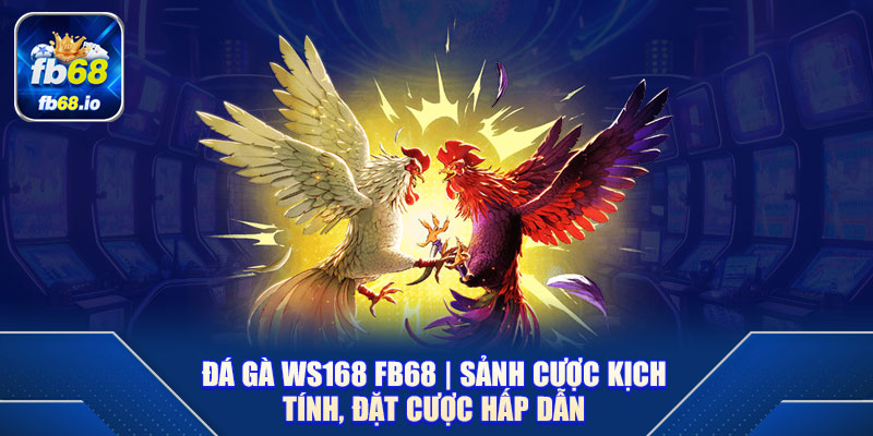 Đá Gà Ws168 FB68 | Sảnh Cược Kịch Tính, Đặt Cược Hấp Dẫn